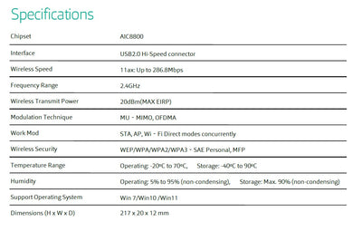 Adaptador WiFi 6 de Alta Velocidad con Transmisor-Receptor Inalámbrico - Image 13