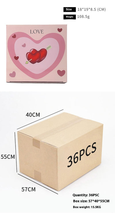 Caja de Joyería Doble Corazón en Plástico - Image 17