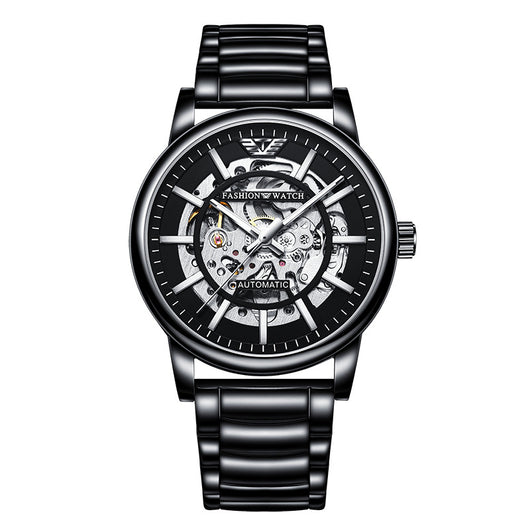 Reloj Mecánico Deportivo Impermeable con Esfera Calada y Luz Nocturna para Hombre - Image 2