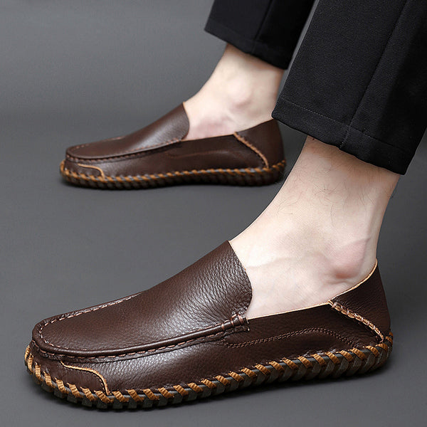 Zapatos Casuales de Cuero Cómodos Talla Grande