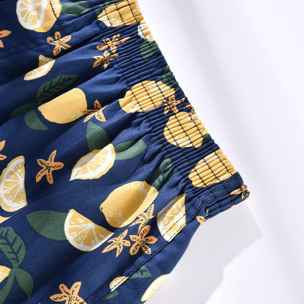 Pantalones Casuales de Algodón Estampado a Cuadros - Corte Holgado y Transpirable