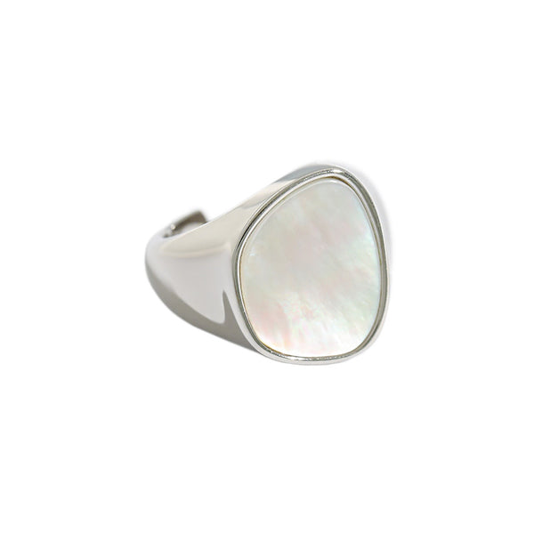 Anillo de Plata Esterlina S925 con Madreperla Natural - Image 2