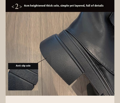Botas Motociclista Plataforma con Hebilla para Mujer - Image 12
