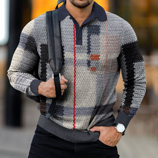 Camisa Casual con Estampado Digital y Cuello Solapa para Hombre - Image 12