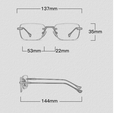 Gafas de Sol Cuadradas sin Marco Jett - Diseño Minimalista - Image 10