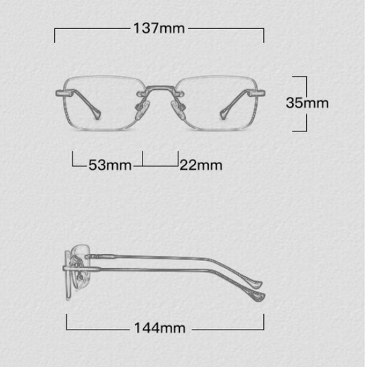 Gafas de Sol Cuadradas sin Marco Jett - Diseño Minimalista - Image 10