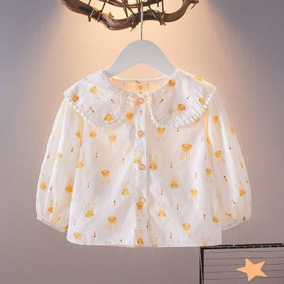 Conjunto de Primavera para Niña - Blusa y Chaleco Dos Piezas - Image 5