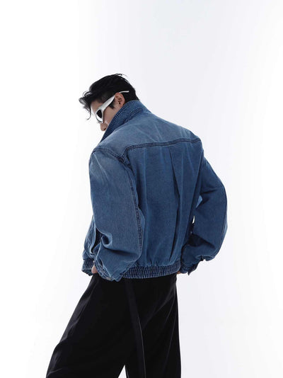 Chaqueta Denim Acolchada con Hombros Reforzados y Cierre Metálico - Image 5