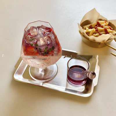 Vaso Octagonal para Cócteles y Bebidas Frías - Diseño Moderno