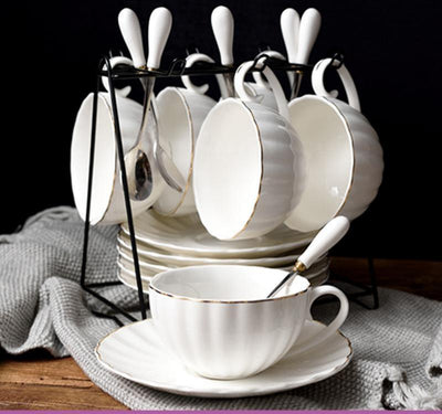 Juego de Taza Cerámica Creativa con Plato y Tetera - Image 38