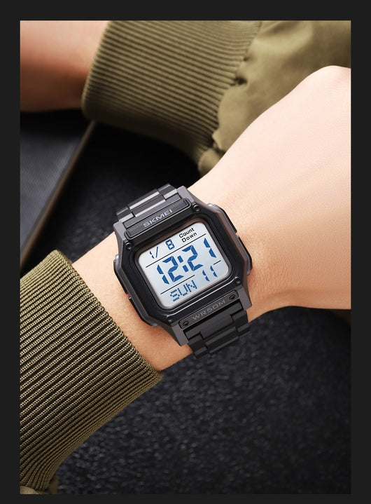 Reloj Electrónico Multifuncional de Resina para Hombre - Image 14