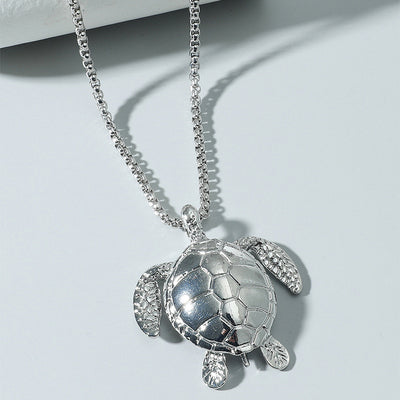 Collar de Tortuga Marina en Plata para Hombre - Image 10