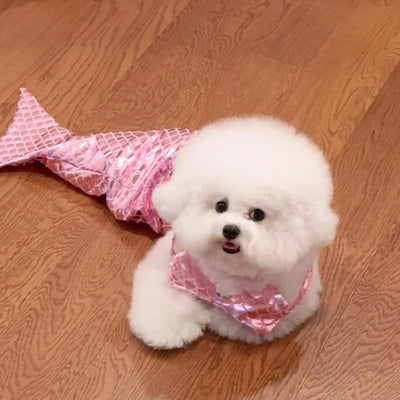 Disfraz de Sirena para Mascotas - Traje Divertido para Gatos y Perros - Image 5