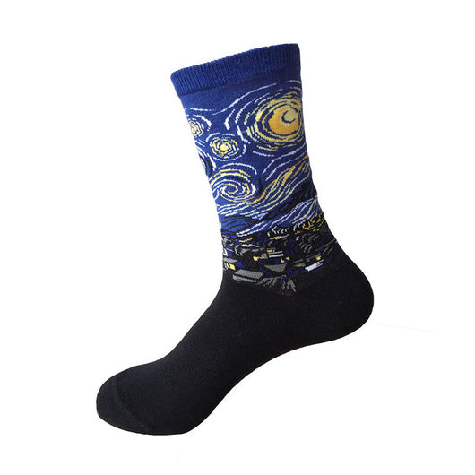 Calcetines Retro con Arte Abstracto Inspirado en Van Gogh - Image 15