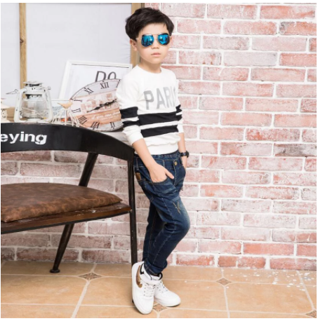 Pantalones Jeans Holgados Estilo Coreano para Niños - Image 2