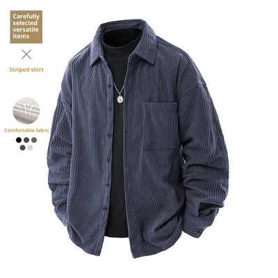 Abrigo Elegante Cuello Falso Dos Piezas para Hombre - Image 9