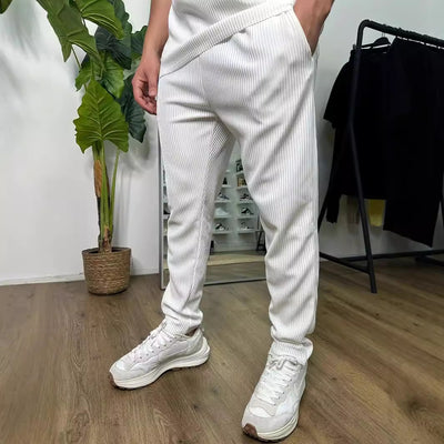 Conjunto Dos Piezas Slim Fit Cuello Redondo Manga Corta - Image 3
