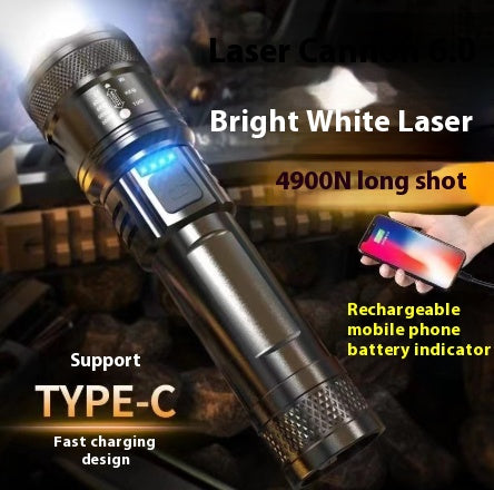 Linterna LED Recargable Profesional con Zoom Telescópico y Alcance Extendido - Image 6