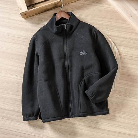 Chaqueta Polar Bordada de Hombre - Diseño Versátil para Cualquier Ocasión - Image 9