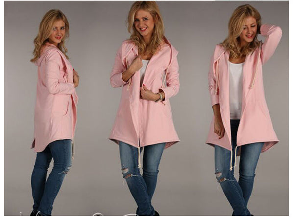 Sudadera para Mujer con Capucha y Mangas Largas
