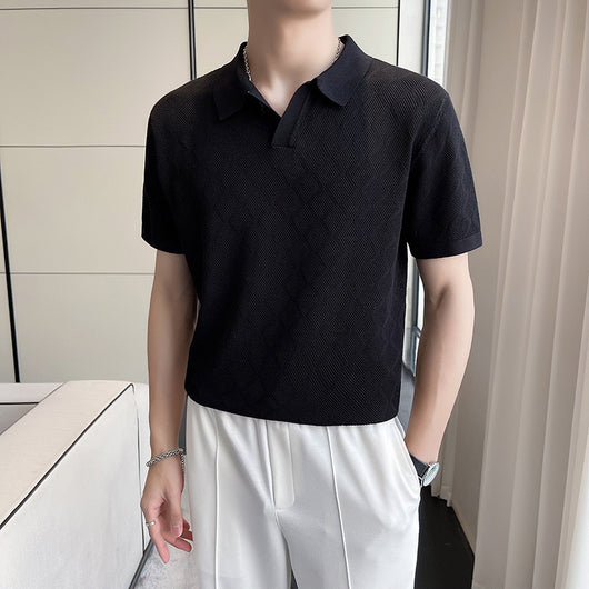 Playera Transpirable Estilo Hong Kong con Cuello Solapa Hueco - Image 10