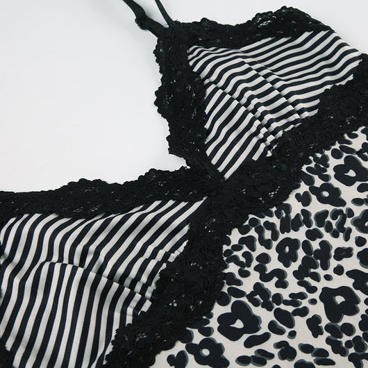 Top Sensual de Encaje Leopardo con Tirantes Ajustables - Image 8