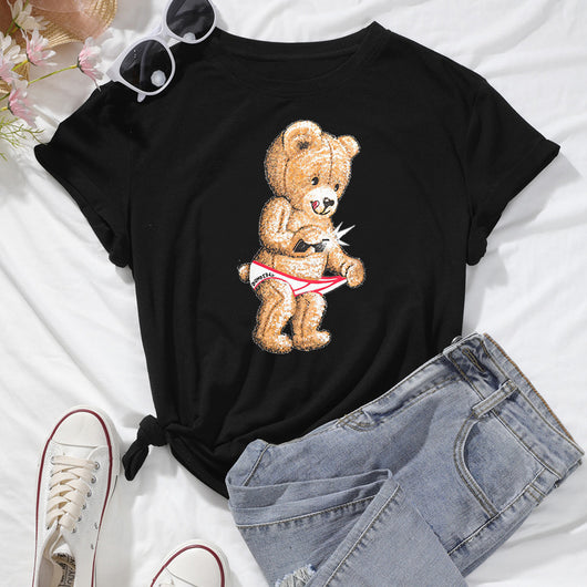 Playera Oversized Estampado Oso Divertido - Unisex Moda Casual - Image 10