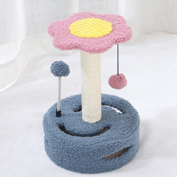 Árbol Rascador Multifuncional para Gatos con Juguete Interactivo