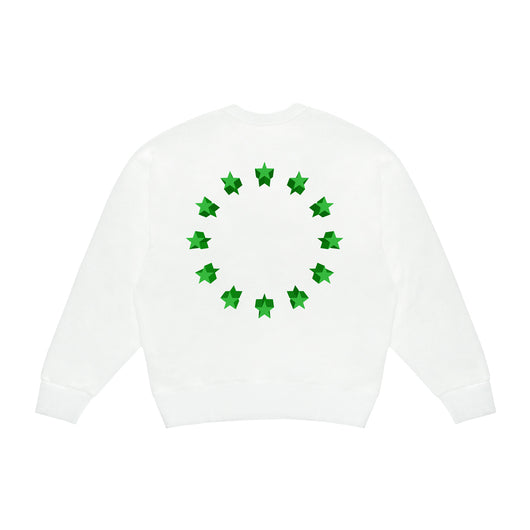 Sudadera Holgada Acolchada Estampado Blanco y Negro - Image 13