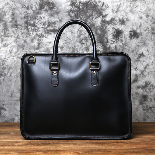 Bolso de Cuero Crazy Horse Hecho a Mano para Hombre - Estilo Vintage Casual - Image 9