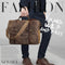 Bolso Ejecutivo Retro de Lona Impermeable para Hombre