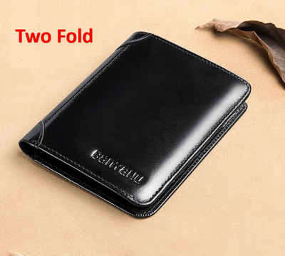 Billetera Vertical Tri-fold de Cuero Mate para Hombre - Image 18