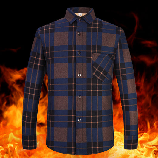 Camisa Térmica Acolchada a Cuadros para Hombre