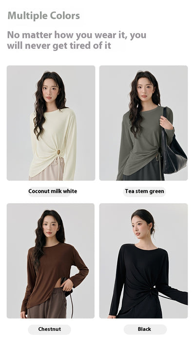 Blusa Deportiva Modal con Recortes Laterales y Cordón Ajustable - Image 19