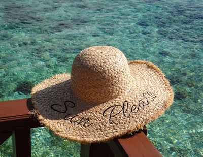 Sombrero de Playa Mujer Estampado Letras - Colección Verano - Image 10