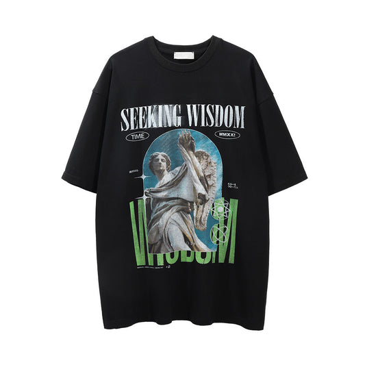 Camiseta Estampada de Manga Corta para Hombre