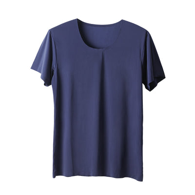 Playera Blanca Hombre Ice Silk Sin Costuras - Manga Corta Verano - Image 6