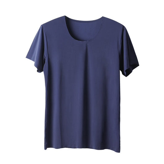 Playera Blanca Hombre Ice Silk Sin Costuras - Manga Corta Verano - Image 6
