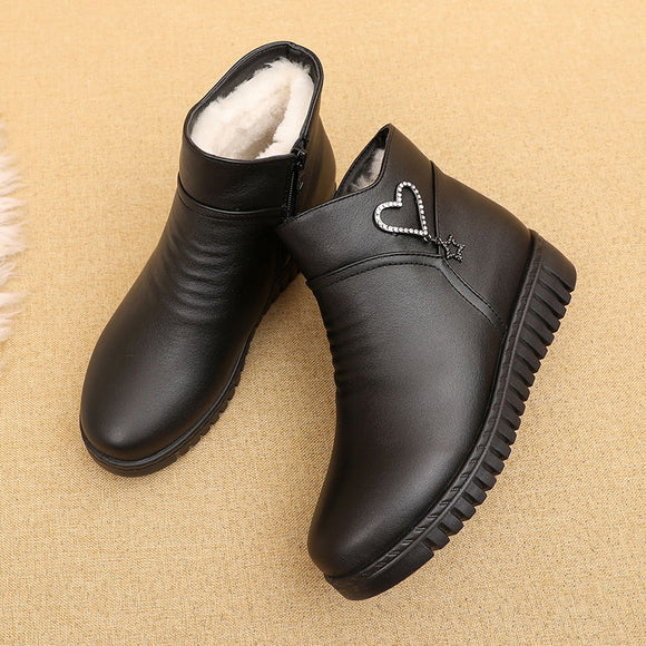 Zapatos Cálidos de Algodón Antideslizantes para Adultos Mayores