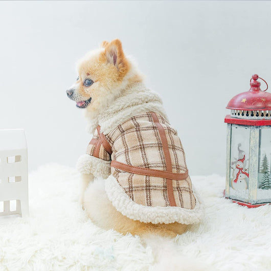 Abrigo Cuadrille para Mascotas - Invierno Cálido con Forro de Lana - Image 23