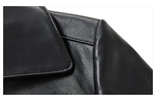 Abrigo de Cuero Genuino Slim Fit Premium - Image 18