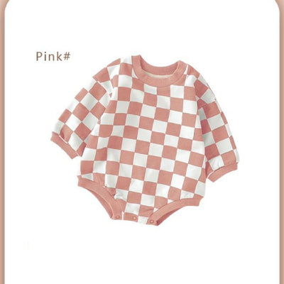 Jumpsuit Infantil Cuadros Ajedrez en Algodón Orgánico - Image 7