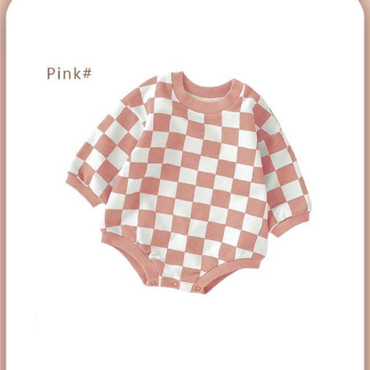 Jumpsuit Infantil Cuadros Ajedrez en Algodón Orgánico - Image 7