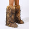 Botas Altas de Invierno con Forro Cálido y Suela Plana