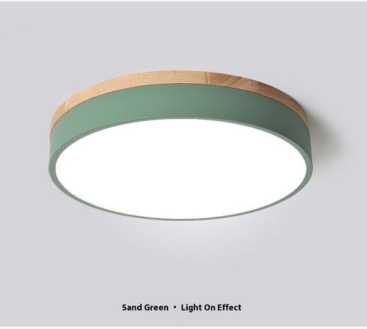 Lámpara de Techo Redonda de Madera - Iluminación Cálida para Dormitorio y Sala - Image 38