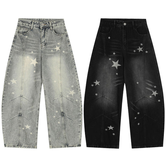 Pantalones Vaqueros de Algodón Desgastado con Estilo Vintage - Image 5