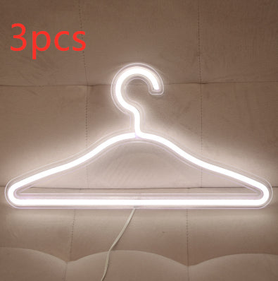 Perchero LED Neón con Luz USB - Soporte para Ropa Iluminado - Image 7