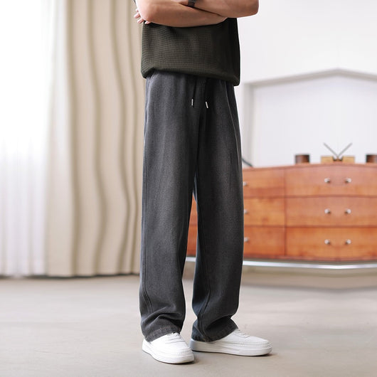 Pantalones Vaqueros Holgados de Pierna Ancha para Hombre - Image 2