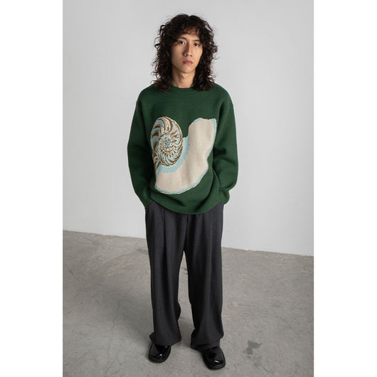 Suéter Casual para Mujer con Patrón de Concha Marina - Image 11