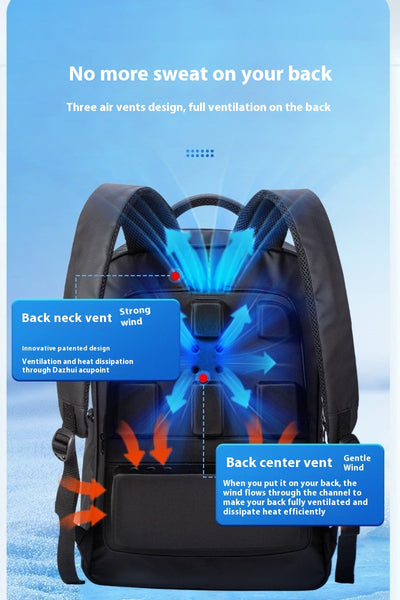 Mochila Ejecutiva con Ventilador de Refrigeración para Computadora - Image 10